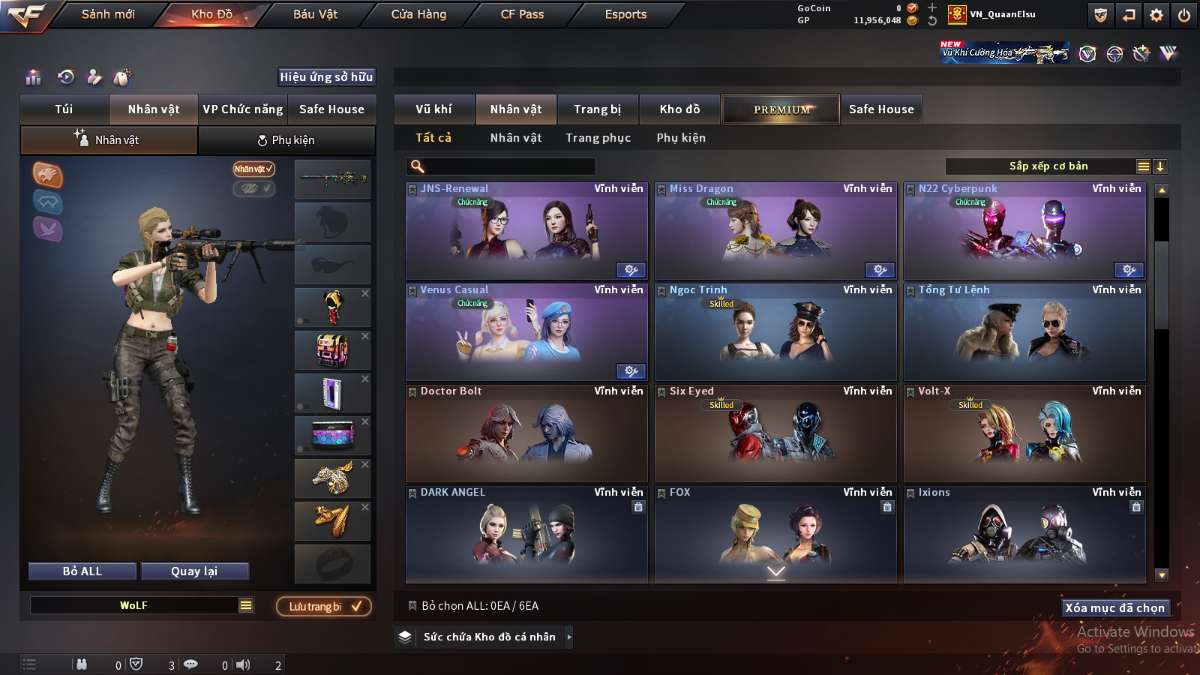 shop acc cf uy tin gia re